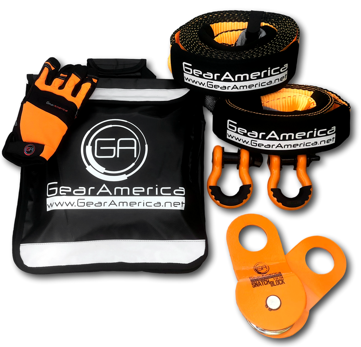 Ultimate Winching & Rigging Off-Road Recovery Kit (Orange D