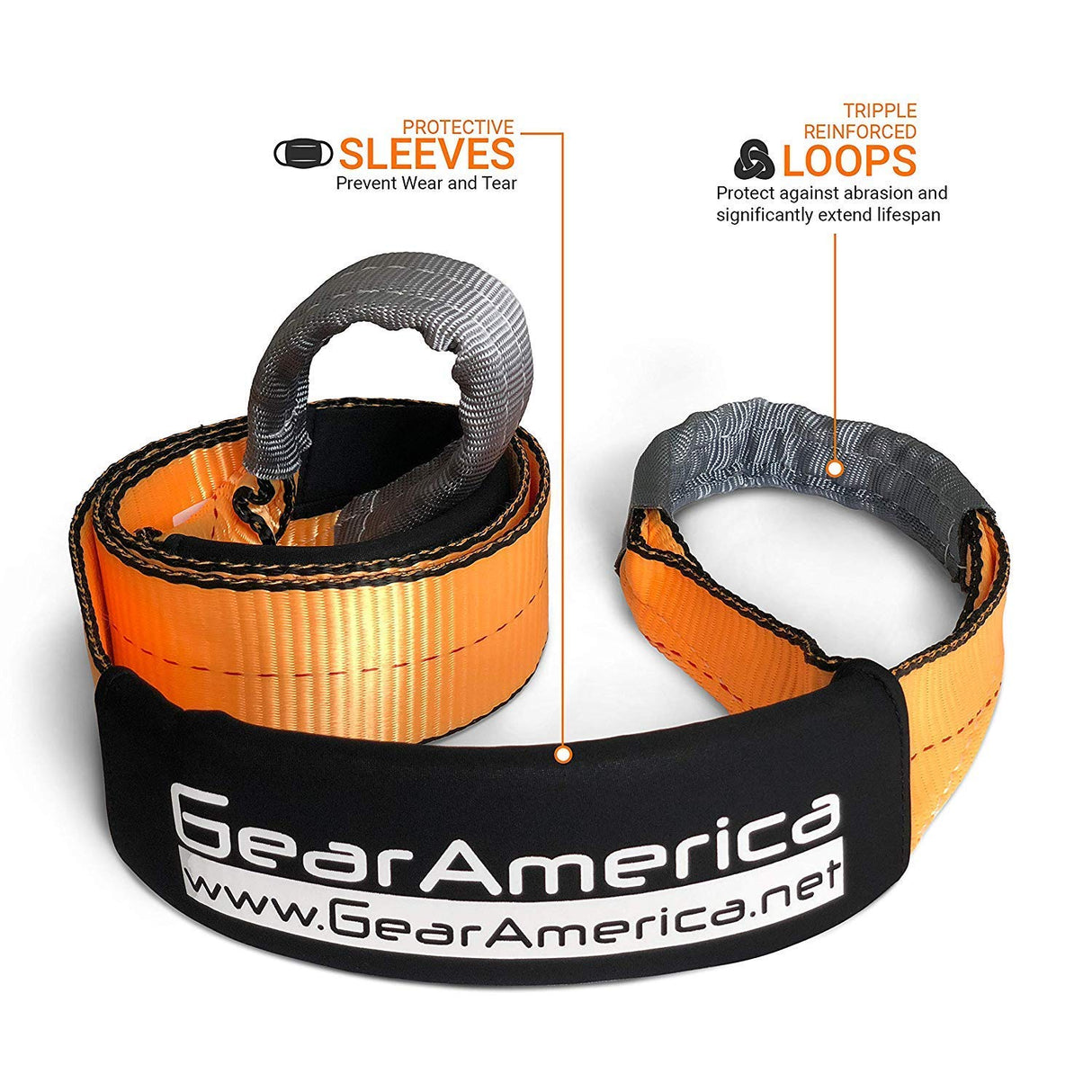 Heavy Duty Tree Saver / Winch Extension Strap 3" x 8' | 35,053 lbs Minimum Breaking Strength