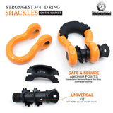 Ultimate Winching & Rigging Off-Road Recovery Kit (Orange D Rings) | Essential 4x4 Accessories