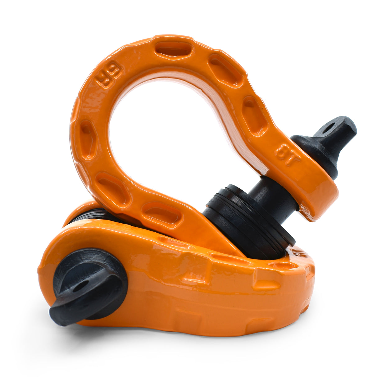 Mega Shackles ® - Orange (2PK) | Forged Carbon Steel | 68,000 lbs MBS (16,000 lbs WLL) | Off-Road Recovery Anchor Points