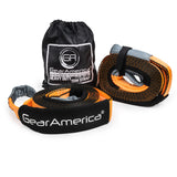 Heavy Duty Tow Strap 3"x 20' + Tree Saver / Winch Extension Strap 3"x8' Value Bundle (2 Pack)